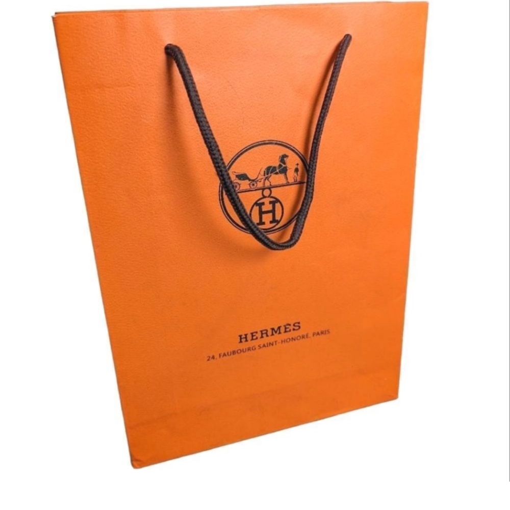Hermès Orange Shopping Bag